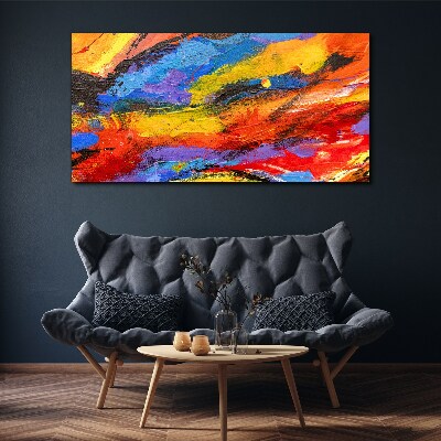 Dynamic colors in motion Canvas print