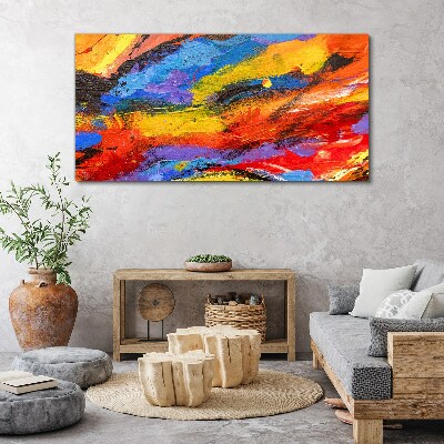 Dynamic colors in motion Canvas print