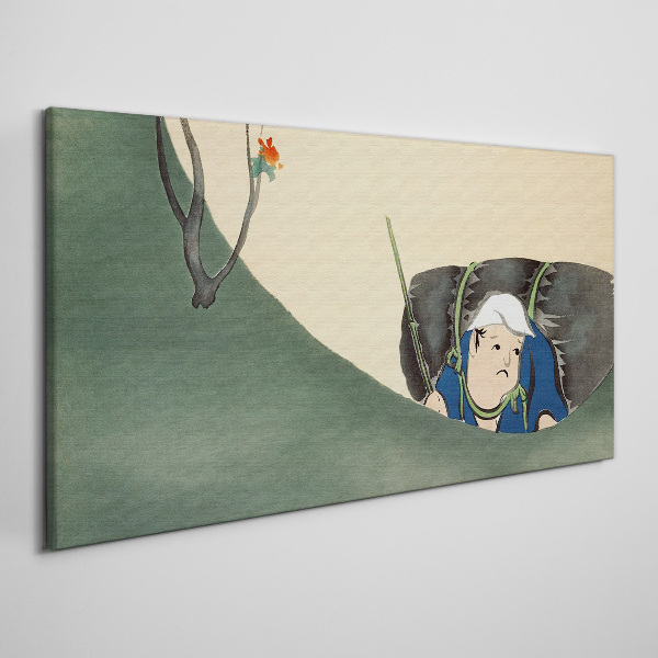 Lost in the green Canvas print