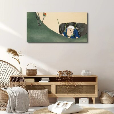 Lost in the green Canvas print