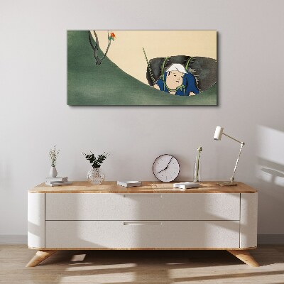 Lost in the green Canvas print