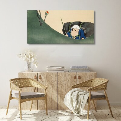 Lost in the green Canvas print