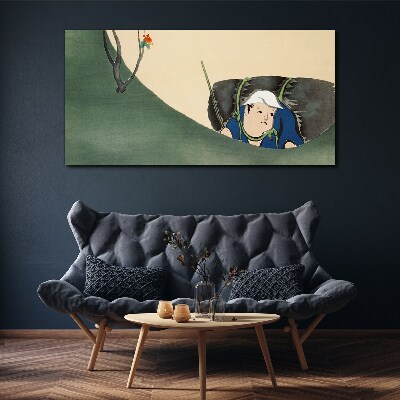 Lost in the green Canvas print