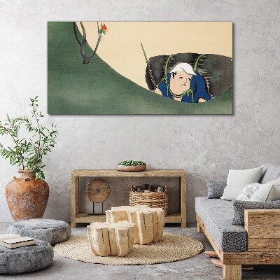 Lost in the green Canvas print