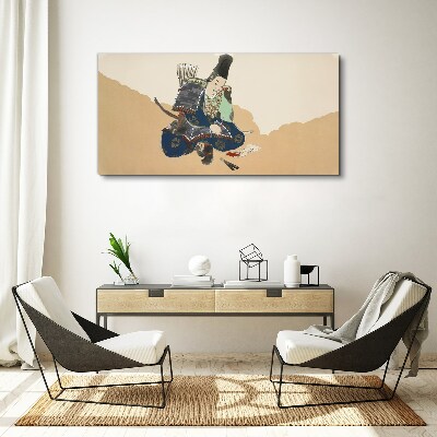Artist writing in traditional costume Canvas print