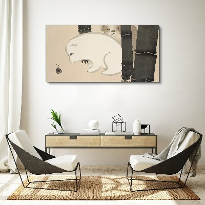 Meeting in the forest Canvas print