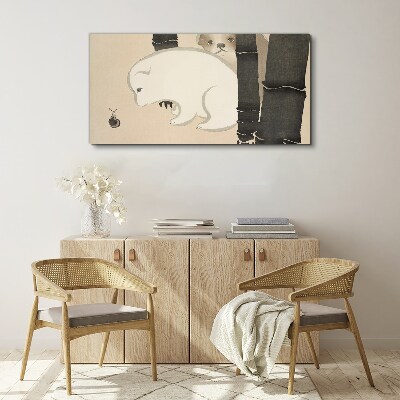 Meeting in the forest Canvas print