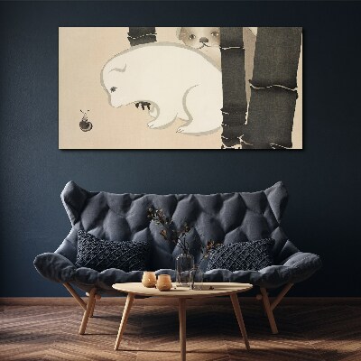 Meeting in the forest Canvas print