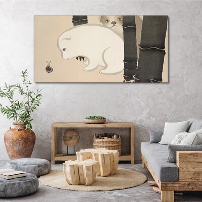 Meeting in the forest Canvas print
