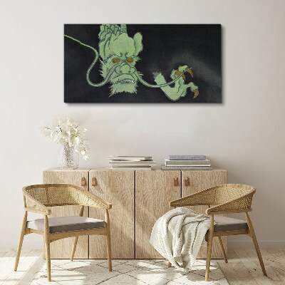 Dragon in the Dark Canvas print