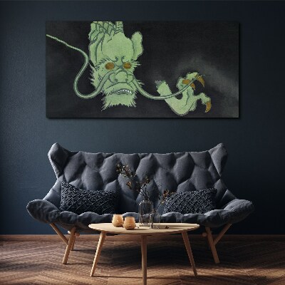 Dragon in the Dark Canvas print