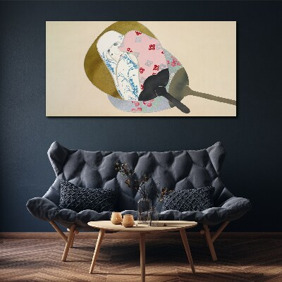 Abstract harmony of shapes and colors Canvas print