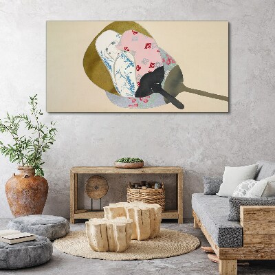 Abstract harmony of shapes and colors Canvas print