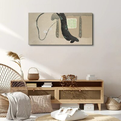 Abstraction house Canvas Wall art