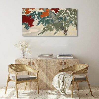 Autumn leaves in the landscape Canvas Wall art