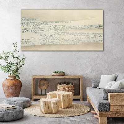 Waves on a calm background Canvas Wall art