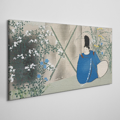 Peace in the garden Canvas Wall art
