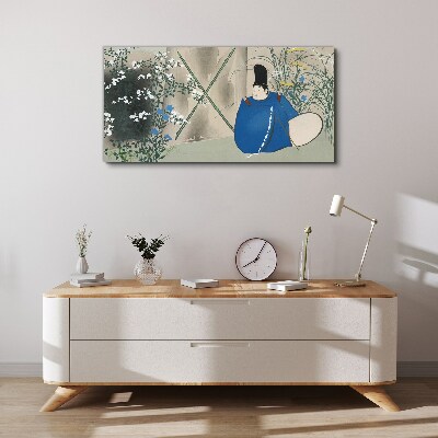 Peace in the garden Canvas Wall art
