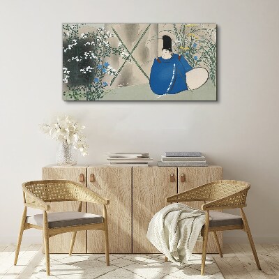 Peace in the garden Canvas Wall art