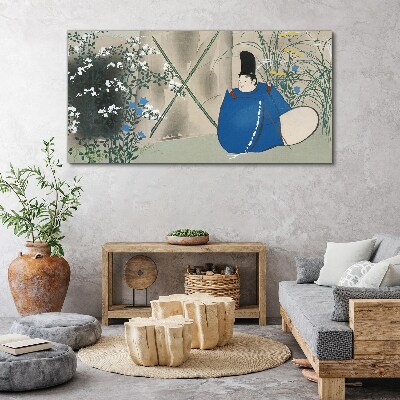 Flowers tree abstraction Canvas Wall art