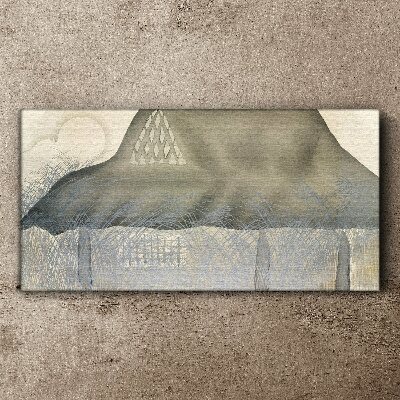 Peace among the mountains Canvas Wall art