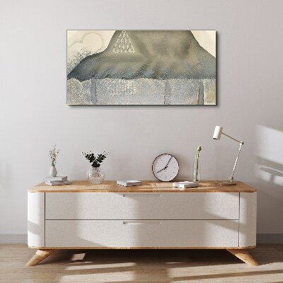 Peace among the mountains Canvas Wall art
