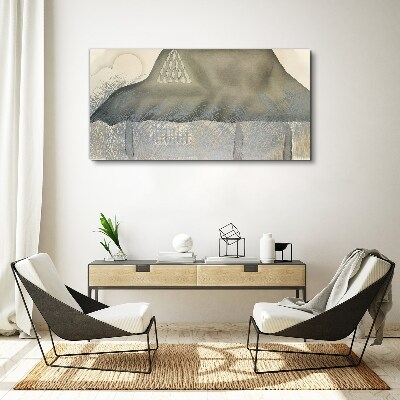 Peace among the mountains Canvas Wall art