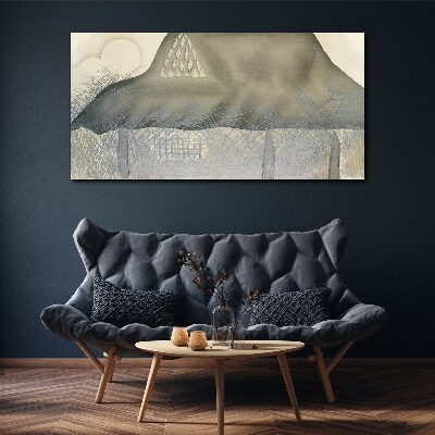 Peace among the mountains Canvas Wall art