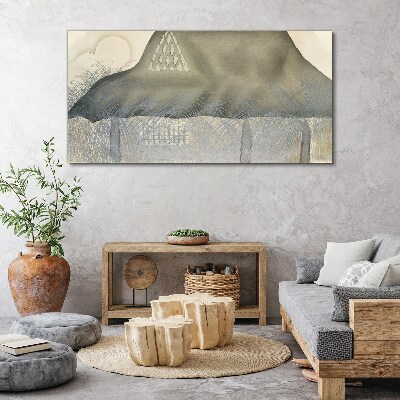 Peace among the mountains Canvas Wall art
