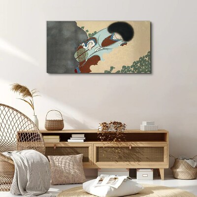 Winter walk in traditional style Canvas Wall art