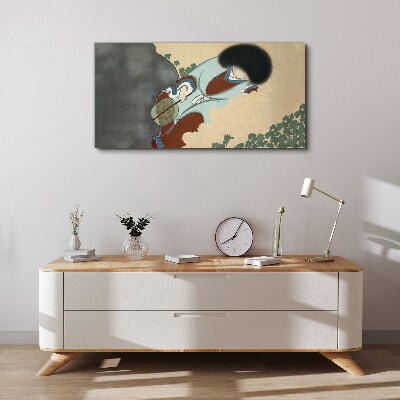 Winter walk in traditional style Canvas Wall art