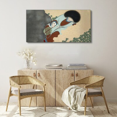 Winter walk in traditional style Canvas Wall art