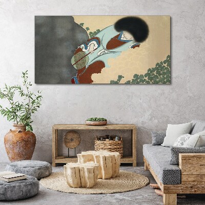 Winter walk in traditional style Canvas Wall art