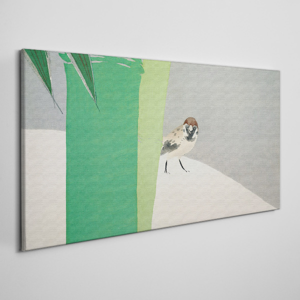 A winged friend in the green Canvas Wall art