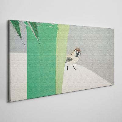 A winged friend in the green Canvas Wall art