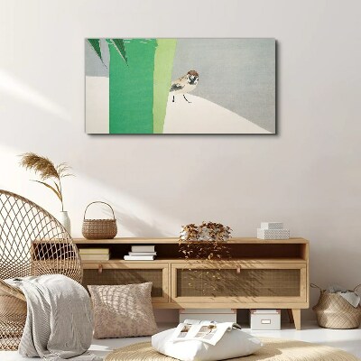 A winged friend in the green Canvas Wall art