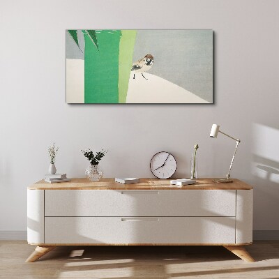 A winged friend in the green Canvas Wall art