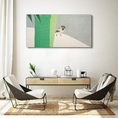 A winged friend in the green Canvas Wall art