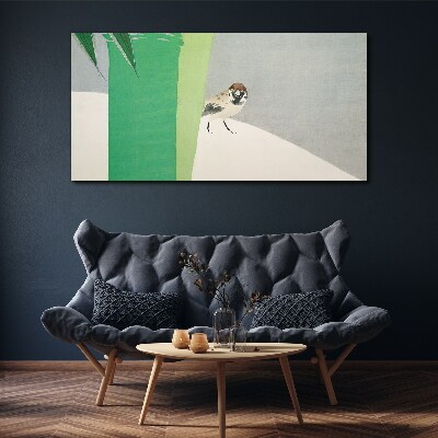 A winged friend in the green Canvas Wall art