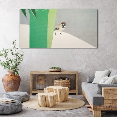 A winged friend in the green Canvas Wall art