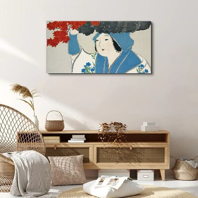 Joy among the autumn leaves Canvas Wall art