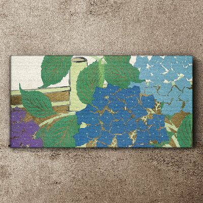 Floral compositions in pastel colors Canvas Wall art