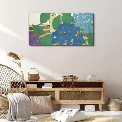 Floral compositions in pastel colors Canvas Wall art