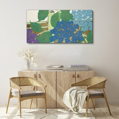 Floral compositions in pastel colors Canvas Wall art