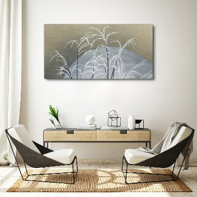 Abstract plants snow Canvas Wall art