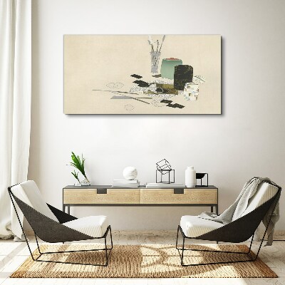 Minimalist composition with ceramics Canvas Wall art
