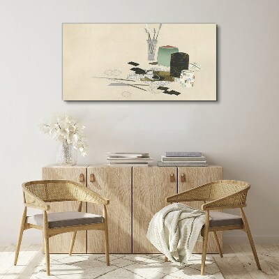 Minimalist composition with ceramics Canvas Wall art