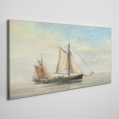 A quiet morning on the water Canvas print