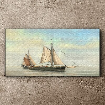 A quiet morning on the water Canvas print