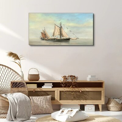 A quiet morning on the water Canvas print